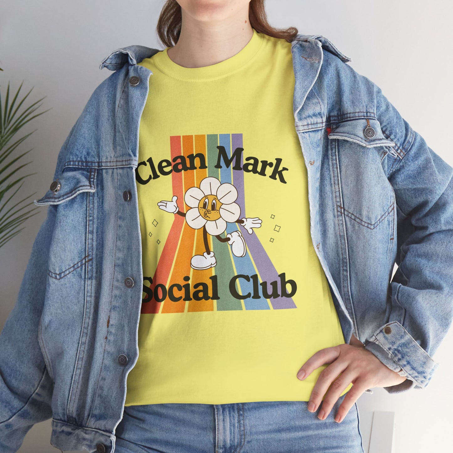 “Clean Mark Social Club” Unisex Heavy Cotton T-Shirt – Streetwear-Inspired Dance Graphic Tee for Adults & Kids