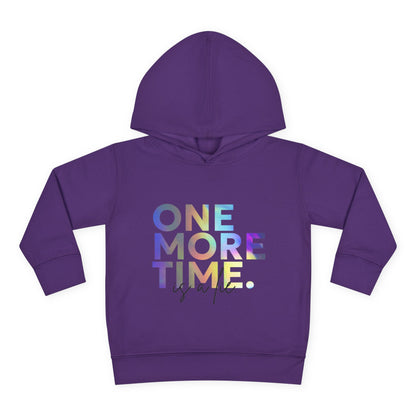 "One More Time Is a Lie" Toddler Dance Hoodie – Funny Colorful Graphic Pullover for Kids