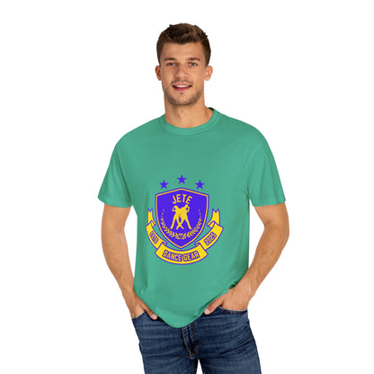 "Jeté Dance Gear" Unisex Garment-Dyed T-Shirt – Collegiate-Style Graphic Tee – Dance Apparel for Dancers & Performers