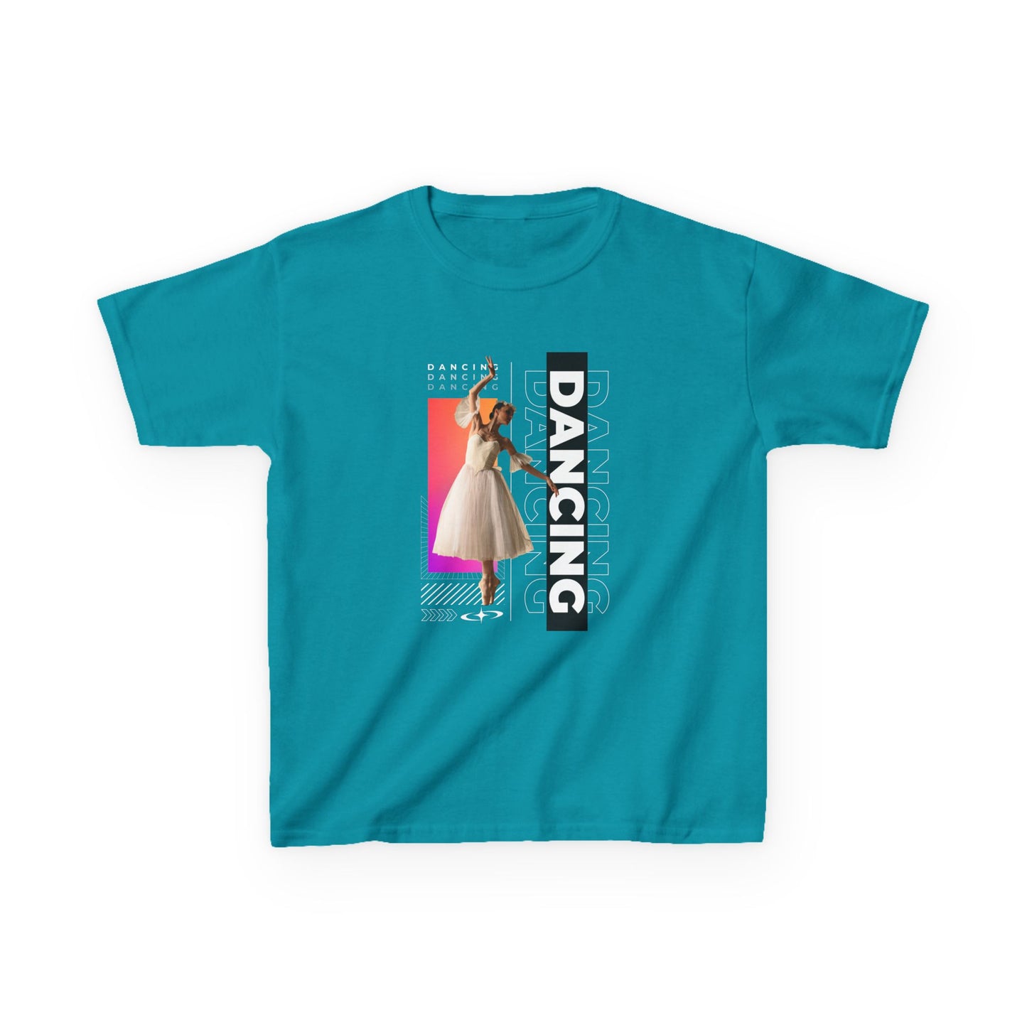 “Dancing” Youth Short Sleeve T-Shirt – Streetwear-Inspired Female Dancer Graphic – Trendy Kids Dance T-Shirt for Girls