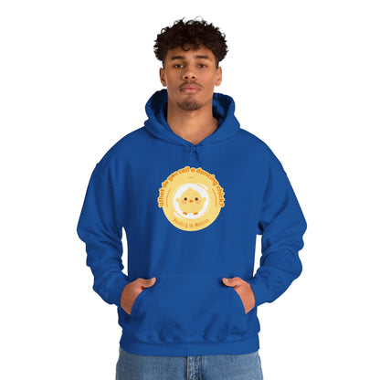 "What do you call a dancing chick? Poultry in Motion" Unisex Dance Hoodie – Funny Dancing Chick Graphic Sweatshirt for Dancers