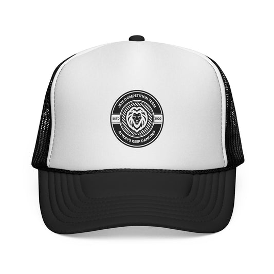 "Jeté Competition Team - Always Keep Dancing" Trucker Hat – Collegiate-Inspired Dance Team Cap with Motto