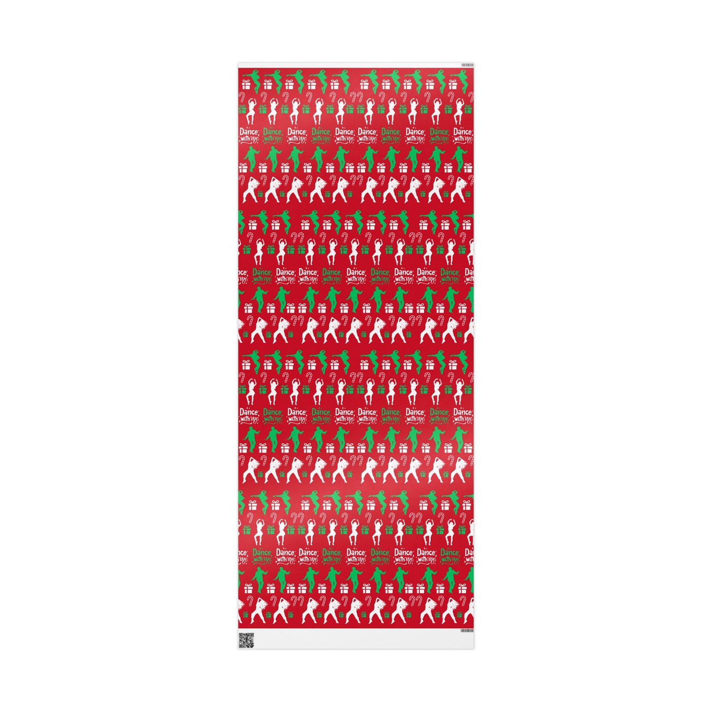 “Dance with Me” Christmas Wrapping Paper – Festive Holiday Gift Wrap with Colorful Dancers & Ballet-Themed Design, Perfect for Dance Lovers and Studios