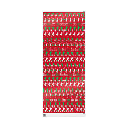“Dance with Me” Christmas Wrapping Paper – Festive Holiday Gift Wrap with Colorful Dancers & Ballet-Themed Design, Perfect for Dance Lovers and Studios