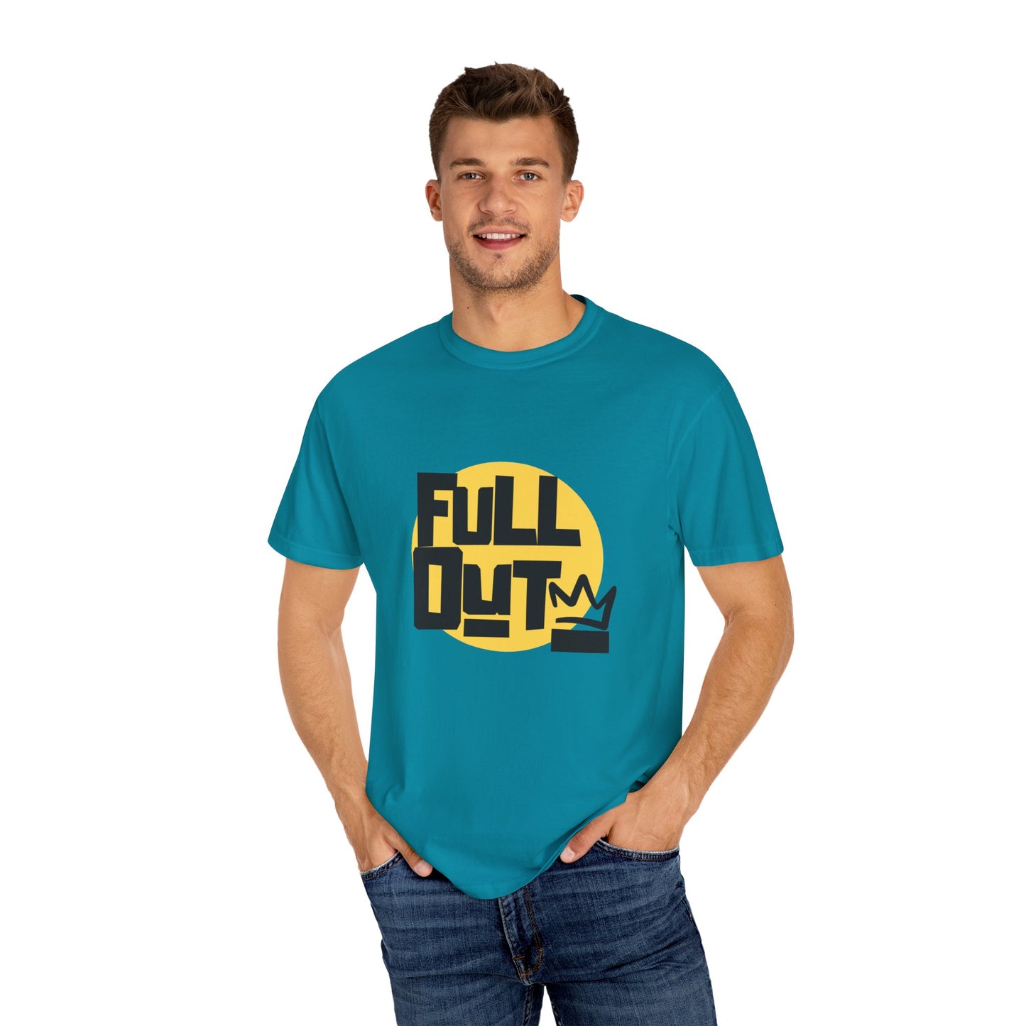 "Full Out" Unisex Garment-Dyed T-Shirt – Bold Streetwear-Inspired Dance Graphic Tee – Performance Shirt for Dancers & Hip Hop Enthusiasts