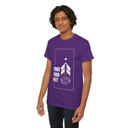 "Point Your Feet" Streetwear Dance Tee – Unisex Heavy Cotton Ballet-Inspired T-Shirt for Dancers