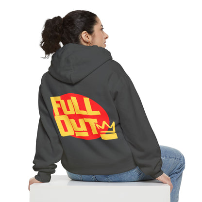 Full Out Premium Collection Dance Hoodie – Unisex Streetwear Crew Pullover with "Full Out" Back Graphic and "Crew" Front Design