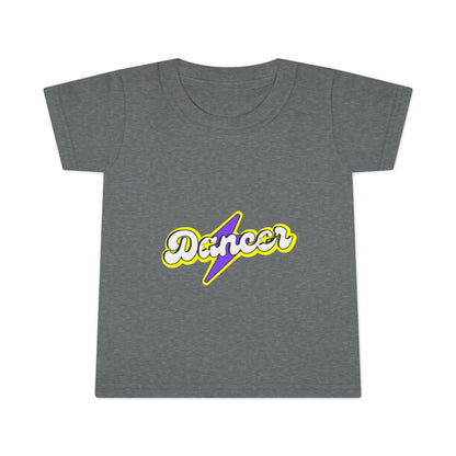 "Dancer" Toddler Dance T-Shirt – Bold Superhero-Inspired Short Sleeve Tee for Kids