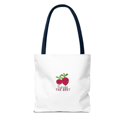 "Turnip the Beet" Canvas Tote Bag – Cute Veggie Graphic Dance-Themed Reusable Bag for Grocery Runs, Dance Class & Everyday Use