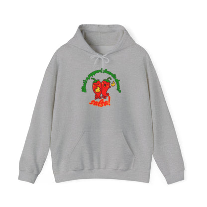 "What’s a Pepper’s Favorite Dance? Salsa!" Unisex Hooded Sweatshirt – Funny Dance Pun Hoodie with Cute Pepper Graphic for Dancers & Foodies