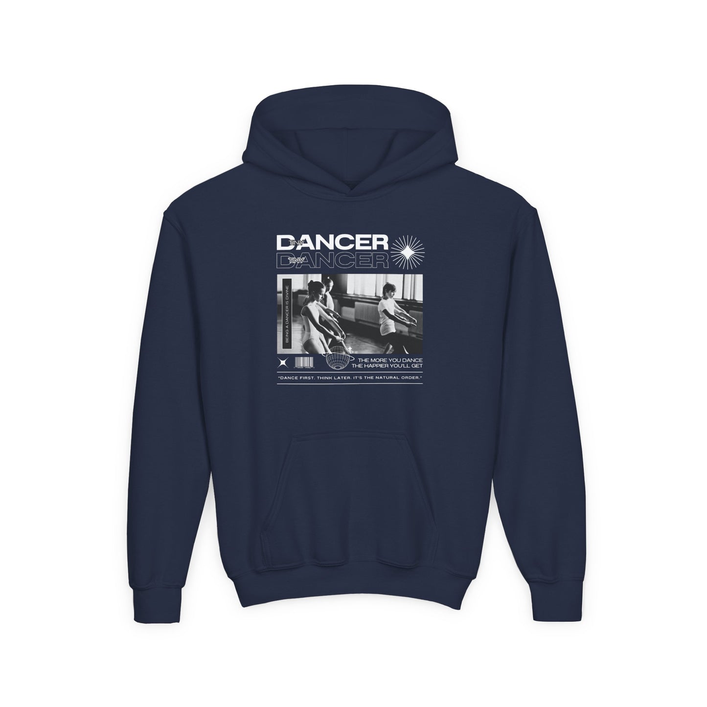 “Dancer” Young Ballet Class Graphic | Unisex Youth Hoodie – Streetwear-Inspired Ballet Dance Hoodie for Kids & Aspiring Dancers