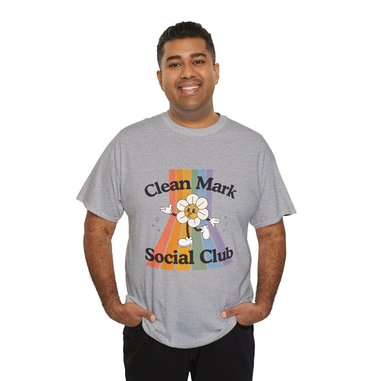 “Clean Mark Social Club” Unisex Heavy Cotton T-Shirt – Streetwear-Inspired Dance Graphic Tee for Adults & Kids