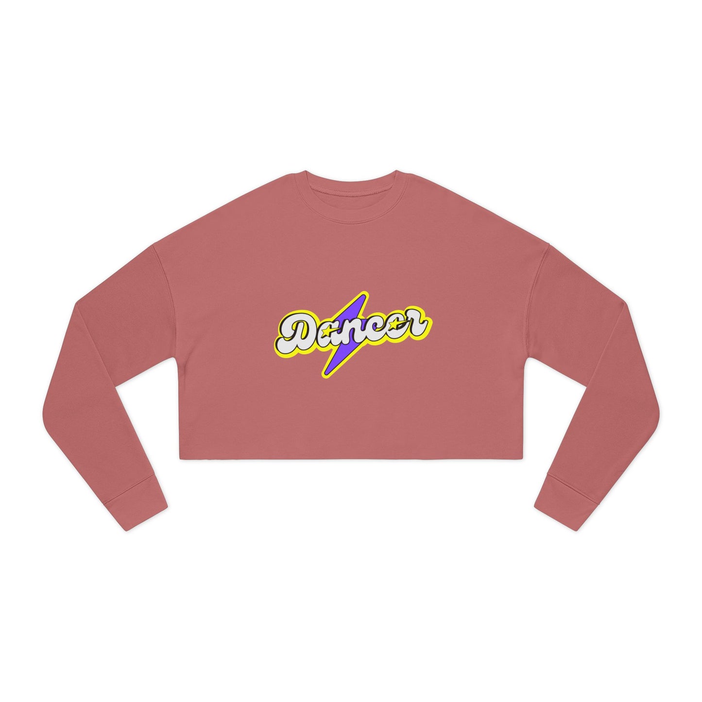 "Dancer" Women’s Cropped Dance Sweatshirt – Superhero-Inspired Graphic | Bold Dance Apparel for Strong, Empowered Movers