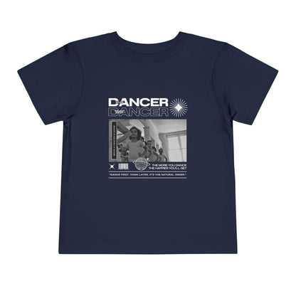 “Tiny Dancer" Toddler Short Sleeve T-Shirt – Streetwear-Inspired Ballet Class Graphic Tee for Kids