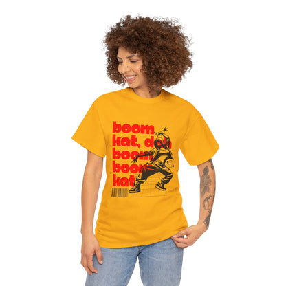"Boom Kat, Dah, Boom, Boom, Kat" Streetwear Dance Graphic – Unisex Heavy Cotton Tee