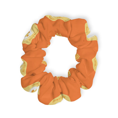 “What do you call a dancing chick? Poultry in Motion” Scrunchie – Funny Dance Pun Hair Accessory with Cute Dancing Chicken Graphic