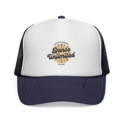 "Dance Unlimited, Potential & Growth" Trucker Hat – Retro Style Graphic Cap for Dancers | Unisex Dance-Themed Hat
