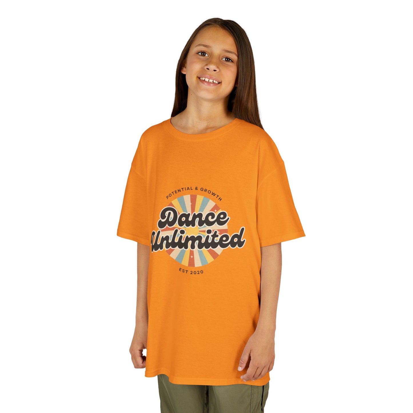 “Dance Unlimited: Potential & Growth” Retro Graphic T-Shirt for Kids – Motivational Dance Shirt - Youth Dance Inspiration Tee