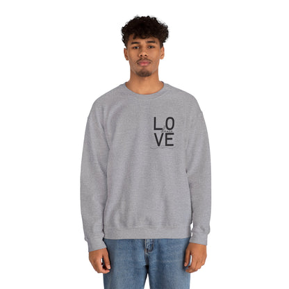 "LOVE Dance" Unisex Crewneck Sweatshirt – Script Letter Graphic Dance Lover Pullover