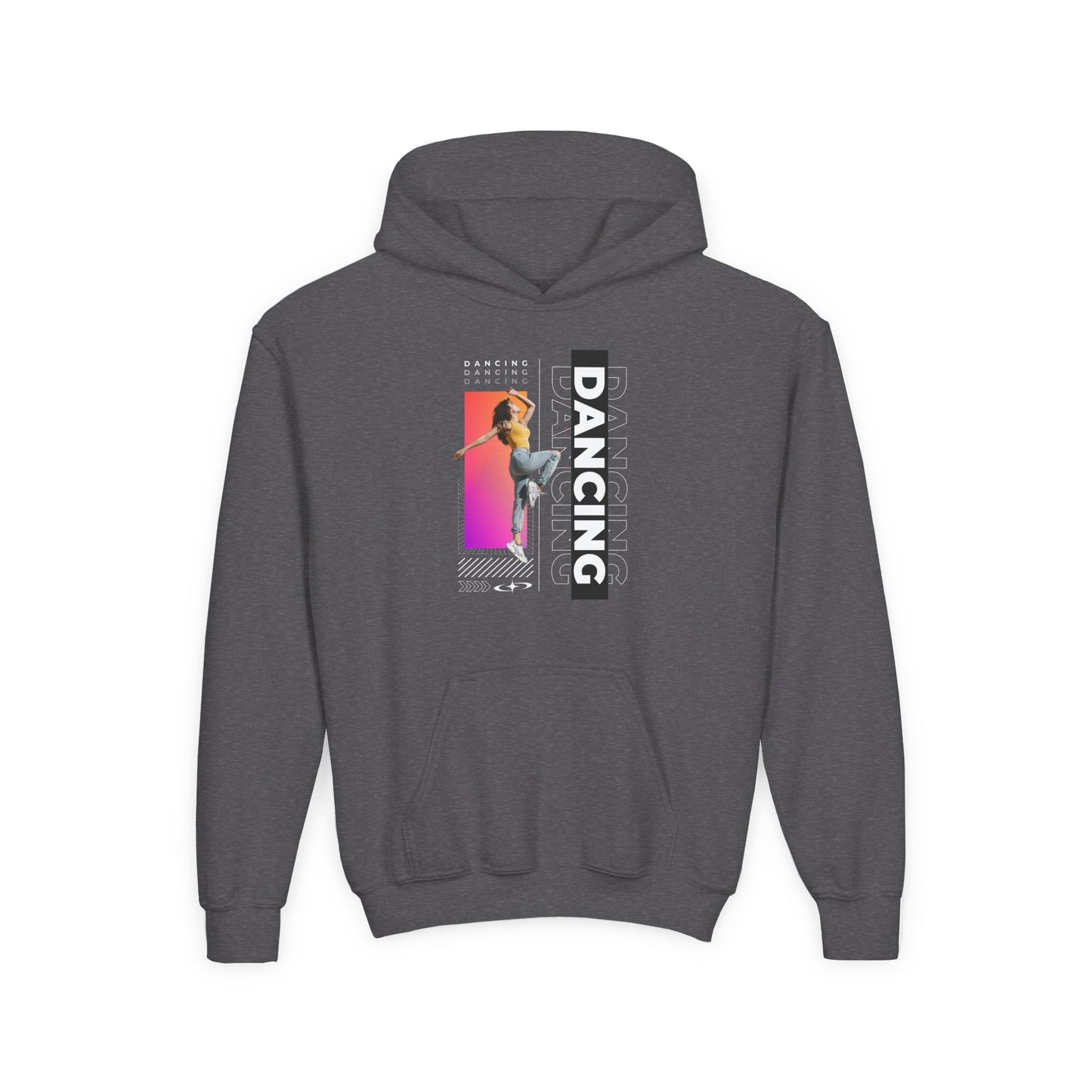 “Dancing” Female Dancer Streetwear Graphic | Unisex Youth Hoodie – Dance Hoodie for Kids & Young Performers
