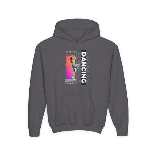 “Dancing” Female Dancer Streetwear Graphic | Unisex Youth Hoodie – Dance Hoodie for Kids & Young Performers
