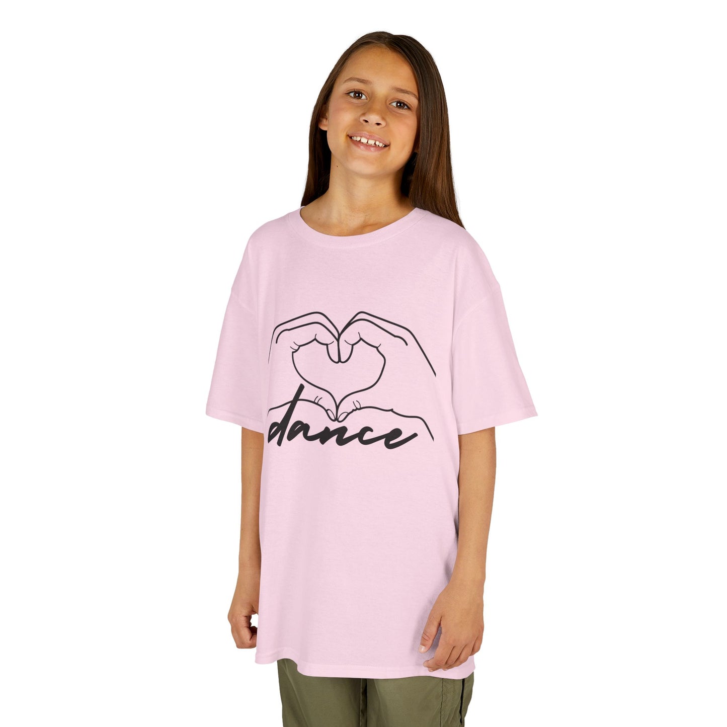 "Dance" Heart Hands Youth Short Sleeve Tee – Heart Hands Graphic Dance Lover T-Shirt
