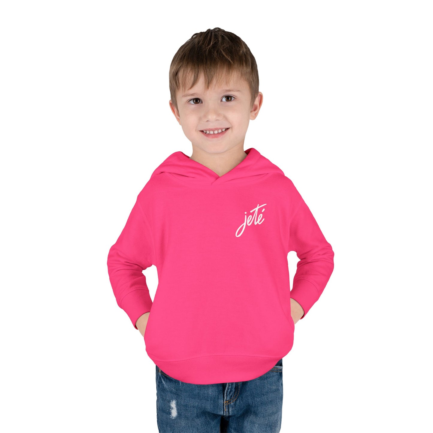 “Jeté” Official  Logo | Ballet & Dance Hoodie for Kids & Young Dance Enthusiasts - Toddler Pullover Hoodie
