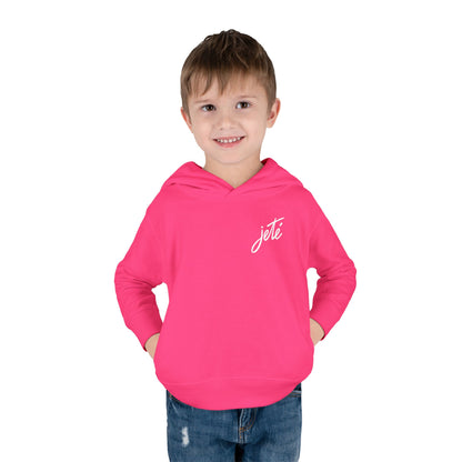 “Jeté” Official  Logo | Ballet & Dance Hoodie for Kids & Young Dance Enthusiasts - Toddler Pullover Hoodie