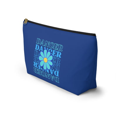 "Dancer" Makeup Bag – Elegant Floral Dance Graphic – Stylish Zipper Pouch for Cosmetics, Accessories & Gifts for Dancers
