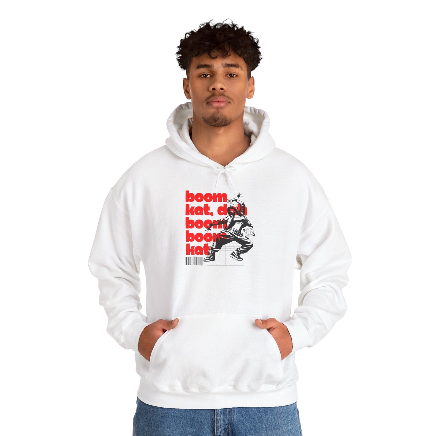 “Boom Kat” Hoodie – Unisex Hooded Sweatshirt with Bold Streetwear-Inspired Dance Graphic