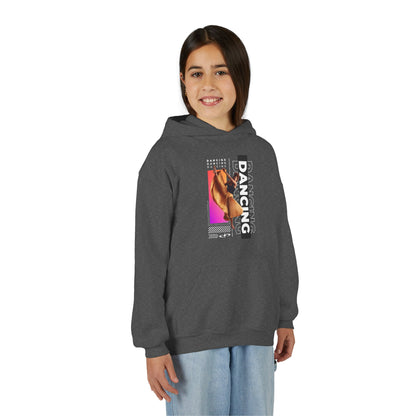 “Dancing” Female Dancer Streetwear Graphic | Unisex Youth Hoodie – Dance Hoodie for Kids & Young Performers