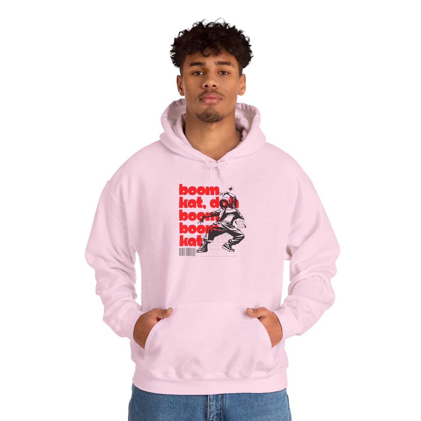 “Boom Kat” Hoodie – Unisex Hooded Sweatshirt with Bold Streetwear-Inspired Dance Graphic