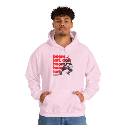 “Boom Kat” Hoodie – Unisex Hooded Sweatshirt with Bold Streetwear-Inspired Dance Graphic