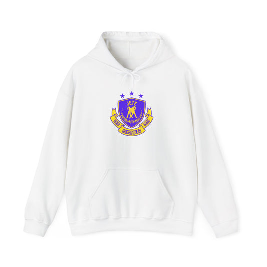 "Jeté Dance Gear" Unisex Hooded Sweatshirt – Collegiate Style Dance Hoodie for Dancers & Dance Lovers