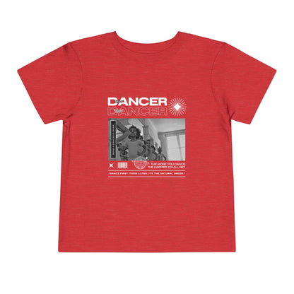 “Tiny Dancer" Toddler Short Sleeve T-Shirt – Streetwear-Inspired Ballet Class Graphic Tee for Kids