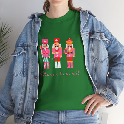 “Nutcracker 2025” ADULT Tee – Unisex Heavy Blend Cotton Tee | Ballet Holiday Dance T-Shirt for Dancers