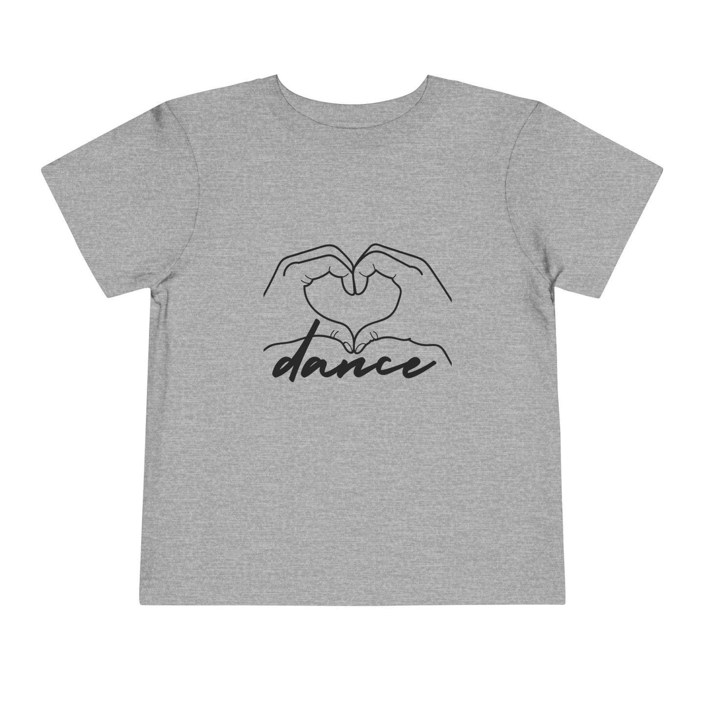 "Dance" Heart Hands Toddler Short Sleeve Tee – Heart Hands Graphic Dance Lover T-Shirt