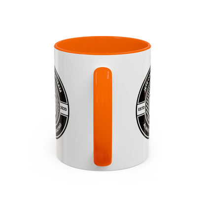 "Jeté Competition Team – Always Keep Dancing" Accent Coffee Mug – Collegiate Style Ceramic Mug for Dancers and Studio Teams