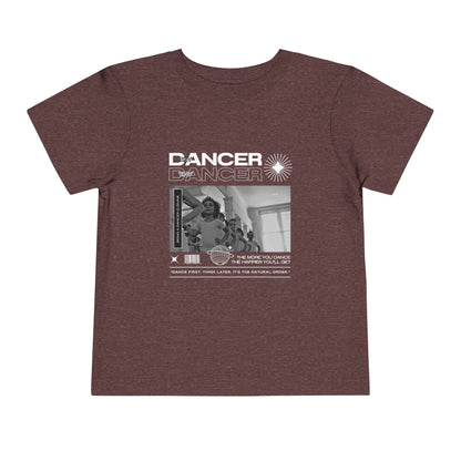 “Tiny Dancer" Toddler Short Sleeve T-Shirt – Streetwear-Inspired Ballet Class Graphic Tee for Kids