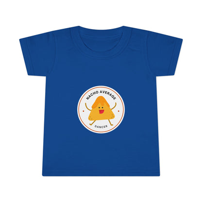 "Nacho Average Dancer" Toddler Dance T-Shirt – Cute Nacho Graphic Short Sleeve Tee for Kids