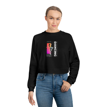 “Dancing” Female Dancer Streetwear Graphic | Ballet & Dance Sweatshirt for Dancers & Enthusiasts - Women’s Cropped Sweatshirt