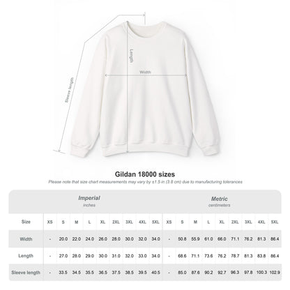 “Made to Dance" Unisex Heavy Blend™ Crewneck Sweatshirt – Embroidered Dance-Inspired Pullover for Adults & Kids