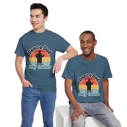 "Dance Dad" Unisex Heavy Cotton Tee – Funny Retro Dance Shirt for Cool Dads