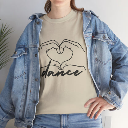 "Dance" Heart Hands Unisex Heavy Cotton Tee – Heart Hands Graphic Dance Lover T-Shirt