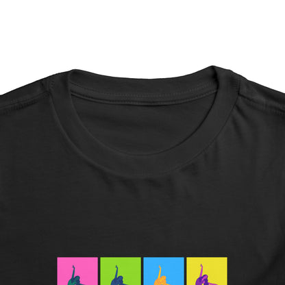 “Ballet" Toddler Short Sleeve T-Shirt – Pop Art Inspired Dance Graphic Tee for Kids