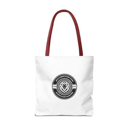 "Jeté Competition Team, Always Keep Dancing" Canvas Tote Bag – Collegiate Dance Team Logo | Reusable Dance Bag for Dancers, Rehearsals & Competitions