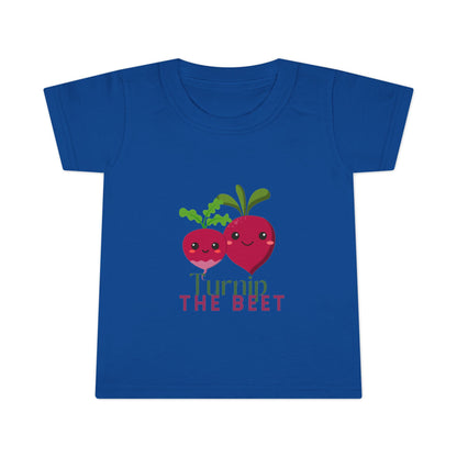 "Turnip the Beet" Toddler Dance T-Shirt – Cute Veggie Graphic Short Sleeve Tee for Kids