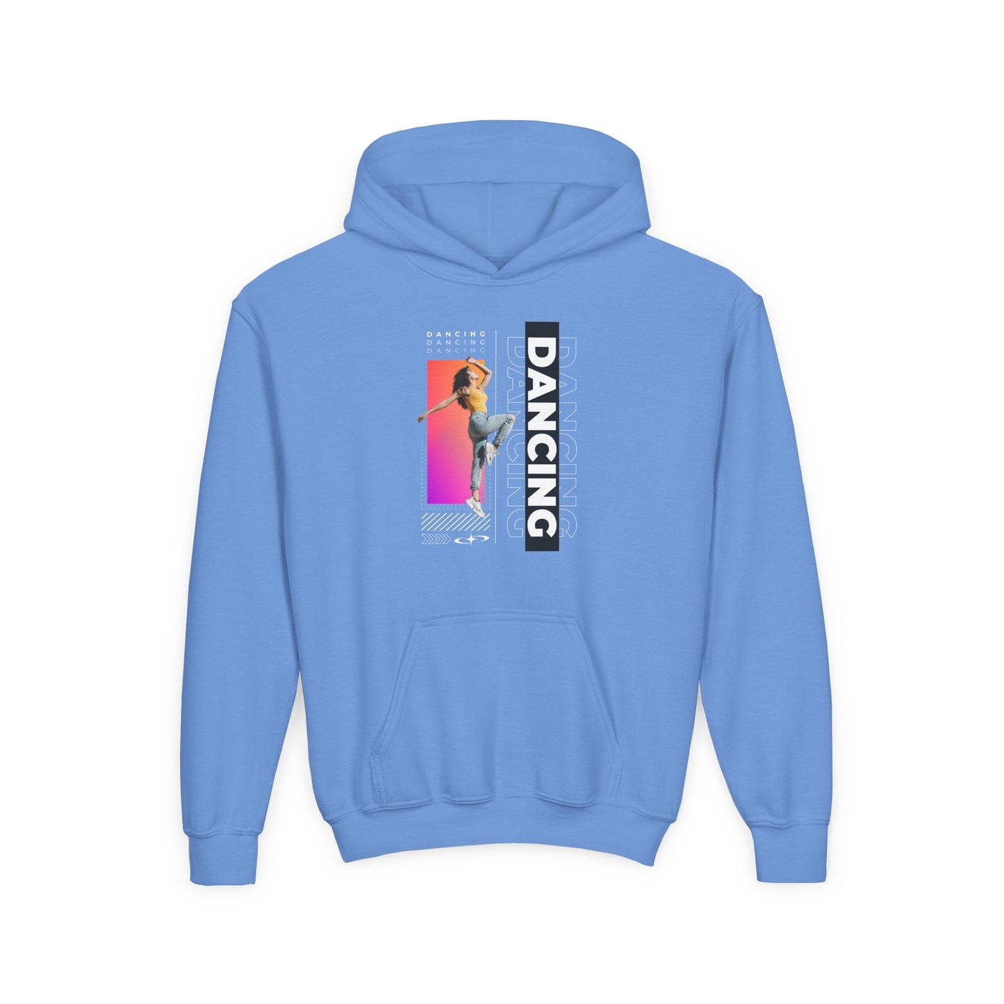 “Dancing” Female Dancer Streetwear Graphic | Unisex Youth Hoodie – Dance Hoodie for Kids & Young Performers