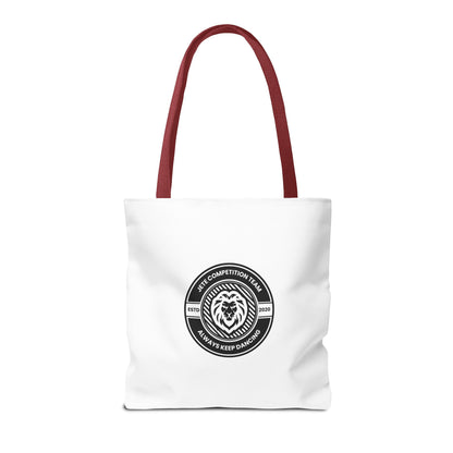 "Jeté Competition Team, Always Keep Dancing" Canvas Tote Bag – Collegiate Dance Team Logo | Reusable Dance Bag for Dancers, Rehearsals & Competitions