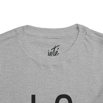 "LOVE Dance" Toddler Short Sleeve Tee – Script Letter Graphic Dance Lover T-Shirt